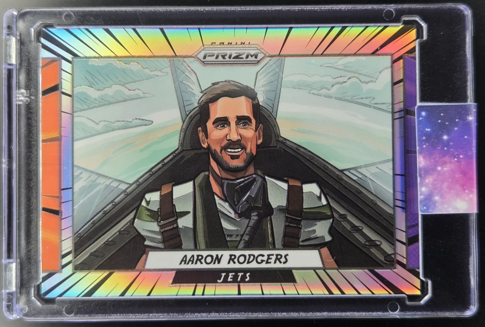 AARON RODGERS Manga SSP 2023 Prizm Football NEW YORK JETS #M-3
