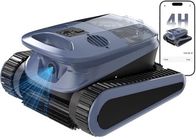 Seauto SAT40 Poolroboter Boden und Wand Kabelloser Poolsauger mit Wandkletter
