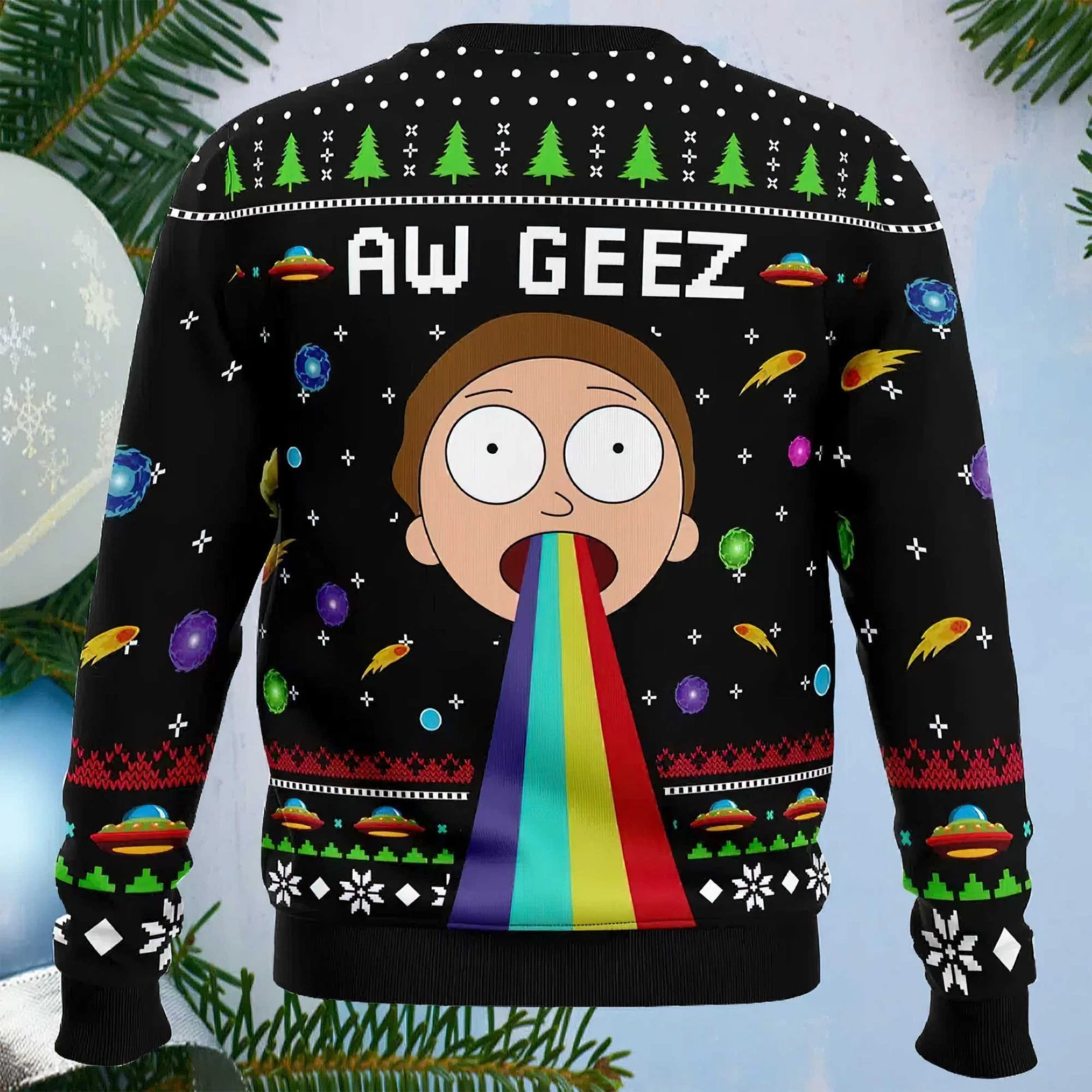 Aw Geez Ugly Christmas Sweater
