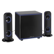 Bluetooth 2.1-Channel Home Music System with LED Lights