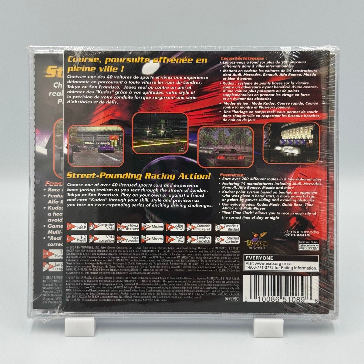 MSR Dreamcast 【北米版】　DCソフト　SEGA Metropolis Street Racer (MSR) - Soundtrack - Sega Dreamcast