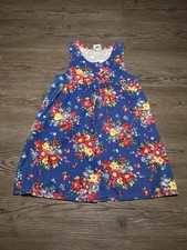 Oshkosh B  gosh Dress Kids Size 5 Vintage 90s Girls Floral Lily Gingham Button