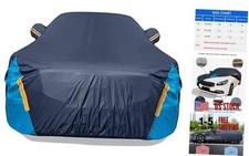 Car Cover Waterproof All Weather for Automobiles - 6 Layers Sedan-XL Blue