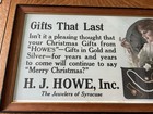 VINTAGE H. J. HOWE, INC JEWELERS OF SYRACUSE  AD CIRCA 1920-1930 — photo 3