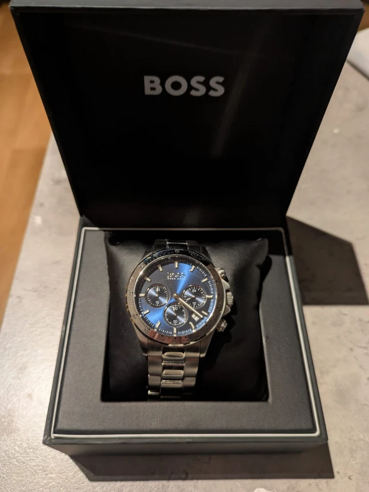 HUGO BOSS Chronograph Herren Uhr mit Edelstahlgehäuse   - Bild 2 von 4