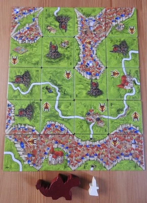HANS IM GLÜCK Carcassonne – Dragon & Fairy | Expansion 3 | 2025 (No Box) | New | English Rules