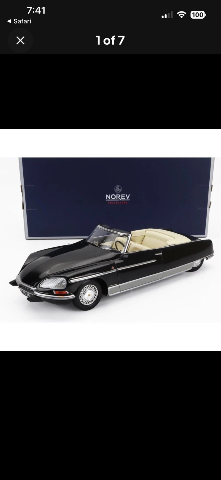 Norev Citroen Ds21 Palm Beach Cabriolet 1968 1:18 181746