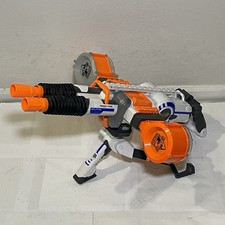 Nerf N-Strike Elite Rhino-Fire Motorized Blaster w/ Tripod Drum Magazines WORKS