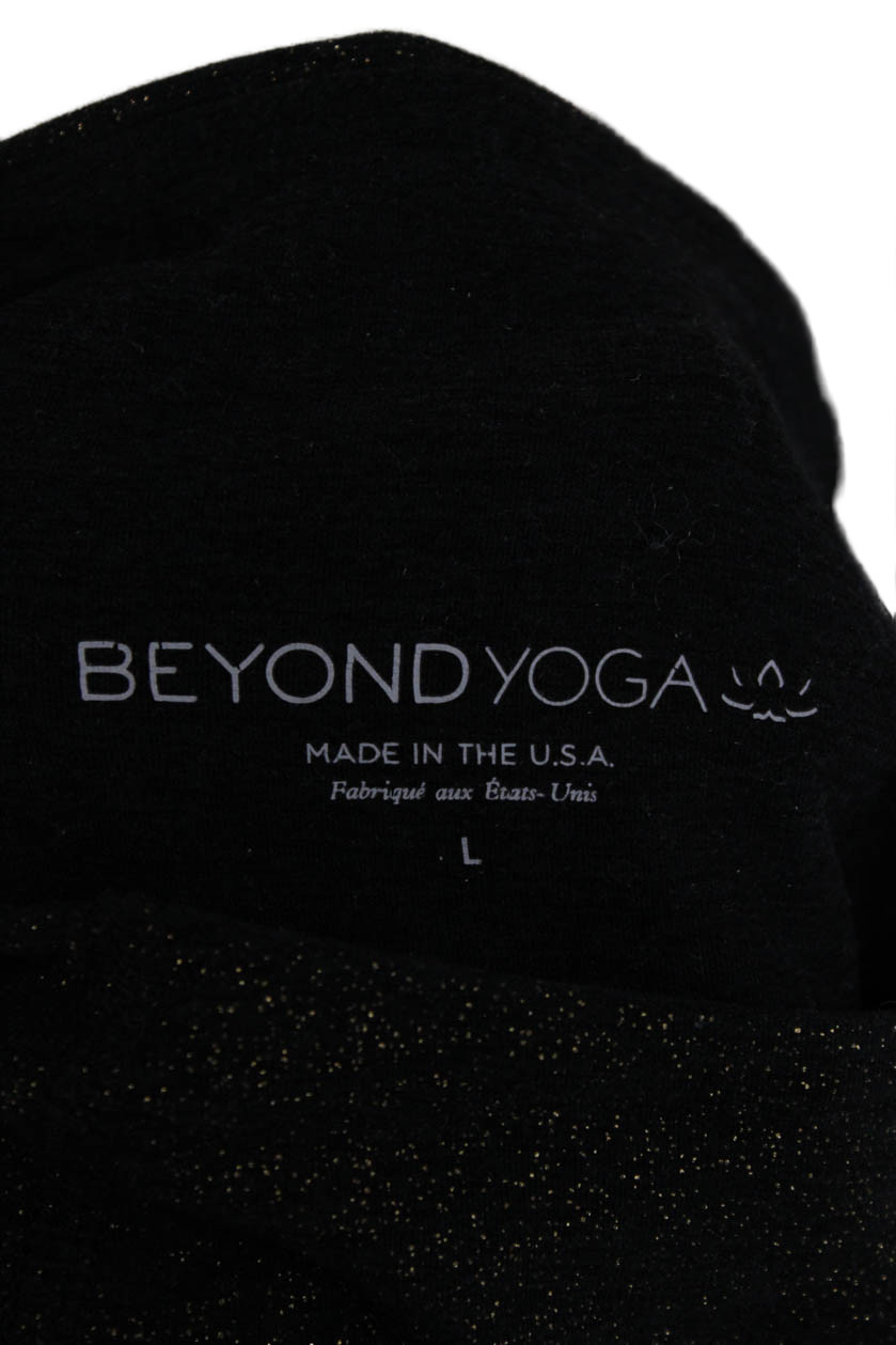 Beyond Yoga Womens Black Solid Polyester Leggings… - image 4