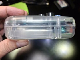 SEGA GameGear w/ PowerAdapter-RECAPPED-NewGlassCover-NewClearShell-FIRM!-7357