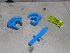 TMNT TEENAGE MUTANT NINJA TURTLES NIGHT NINJA ROCKSTEADY WEAPON SET LOT MUTATION