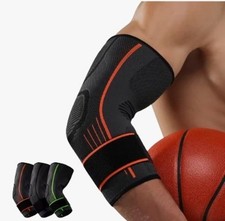 Elbow Brace Compression Sleeve Support Adjustable Strap for Tendonitis