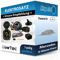 für Mercedes V-Klasse Viano 04- Towtec E-Satz 7Polig Fahrzeugspezifisch NEU