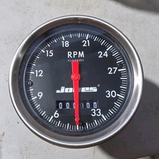 Rare Jones Tach 33000 Rpm Mech Tell Tale Hot Rod F1 Indy Car Rat Rod Street Rare Jones Tach 33000 Rpm Mech Tell Tale Hot Rod F1 Indy Car Rat Rod Street