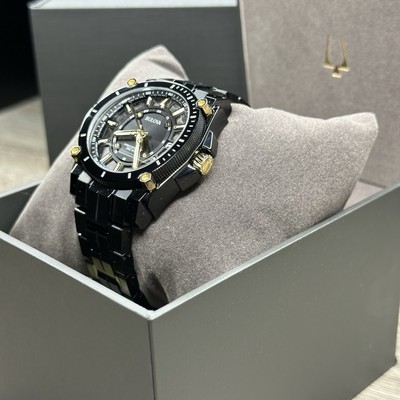 NEW✓262KHz✓ Bulova Icon Precisionist Black Steel Men's Watch