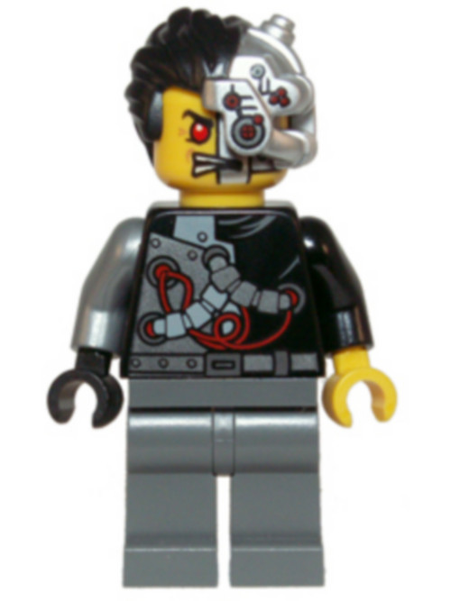 Figurine Articulee LEGO Ninjago 70722 Cyrus Borg OverBorg avec Visage Double Face