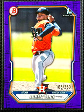 Alimber Santa 2026 Bowman #BP-30 Purple Pattern /250 1st Bowman Astros