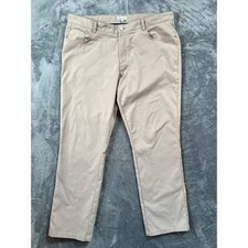 Peter Millar 5 Pocket Performance Pants Mens 40x34 40x30 EB66 Khaki Stretch