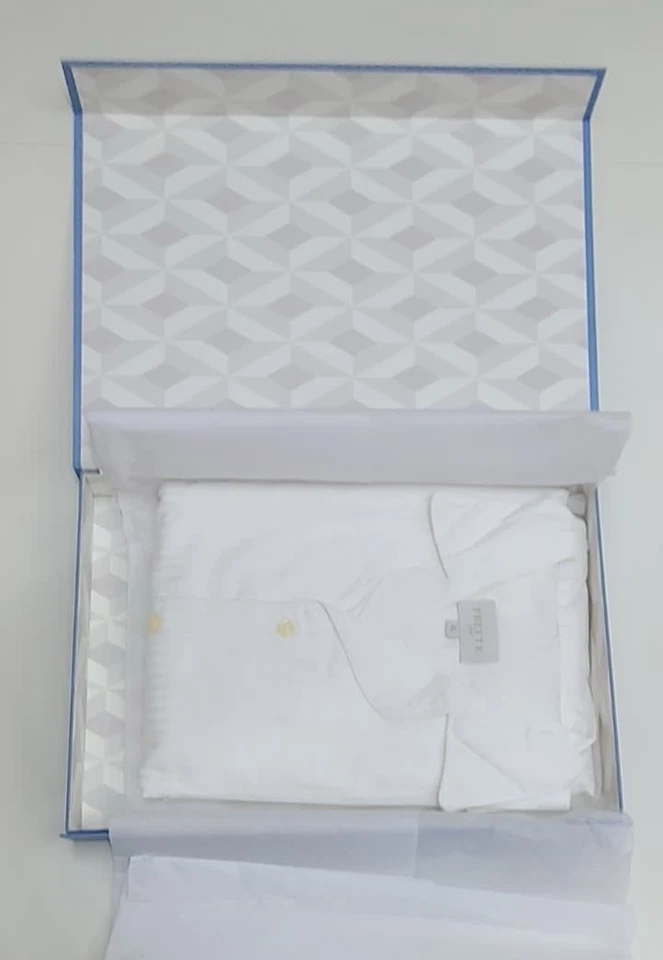 Pijama Frette Rigato Ara para hombre en blanco talla XL 100 % algodón Foto 2 de 4