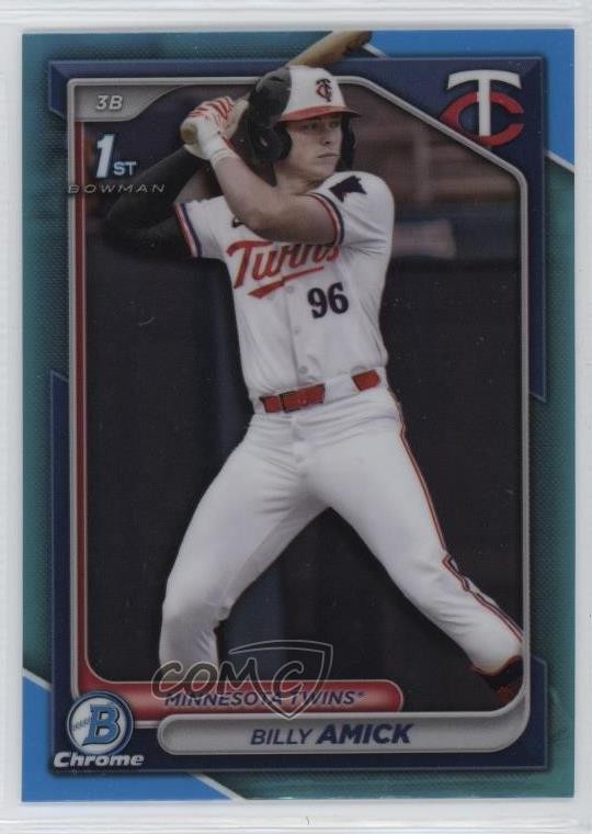 2024 Bowman Draft Chrome Sky Blue Refractor Billy Amick #BDC-68 1i72