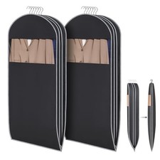 Space Saving Hanging Garment Bag with Self Compression Zipper 50 50"-2PCS