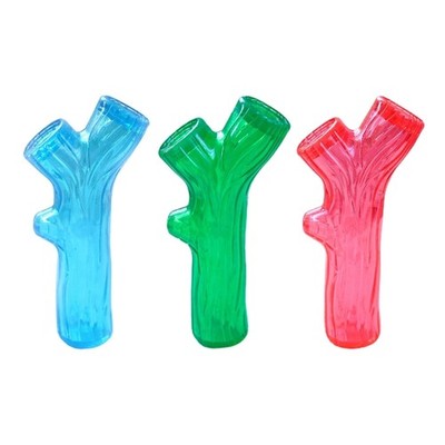 Cute Dog Chew Toy Squeaker Teether Fetching Retrieving Training Toy TPR