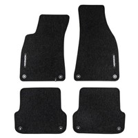 Velours FußMatten FüR Seat Exeo 2008-2013 Autoteppich Automatten Schwarz 4 Tlg