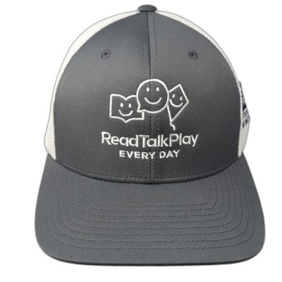 Read Talk Play Everyday Snapback Trucker Hat Gray One Size Cap America