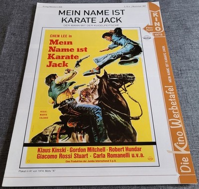 DKW-Filmflyer: KLAUS KINSKI & CHEN LEE im Film ''Mein Name ist Karate Jack'' #1773