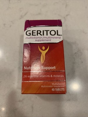 Geritol Multivitamin/Multimineral Supplement  40 Tablets  26 Essential Vitamins