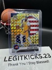2020-21 Panini Mosaic Mosaic Reactive Yellow #250 Anthony Davis Lakers