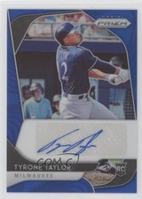 2020 Panini Prizm Rookie Auto Blue Prizm 67/99 Tyrone Taylor #RA-TT Auto 0a4s