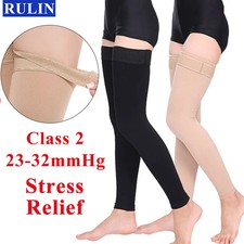 Pressure Level 2 Unisex Compression Socks Thigh Stockings Stress Relie