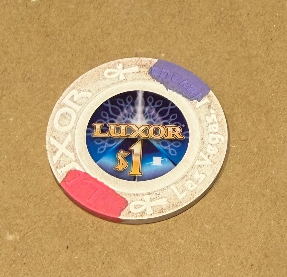 Luxor Hotel & Casino * 1$ Poker Chip Jeton * Las Vegas * Strip * Boulevard - Bild 1 von 1