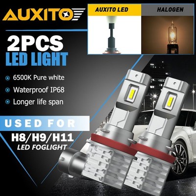 AUXITIO LED Fog Lights Bulbs Foglights H11 H16 H8 White for Audi BMW Mercedez VW
