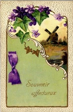 Carte postale ancienne fantaisie gauffree, voir cliche  [FA0341]