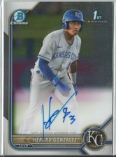 Herard Gonzalez 2022 Bowman Chrome Prospect 1st Bowman Auto #CPA-HG