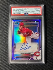 2021 Bowman Draft Andrew Abbott 1st Bowman Chrome Auto /250 Cincinnati Reds 
