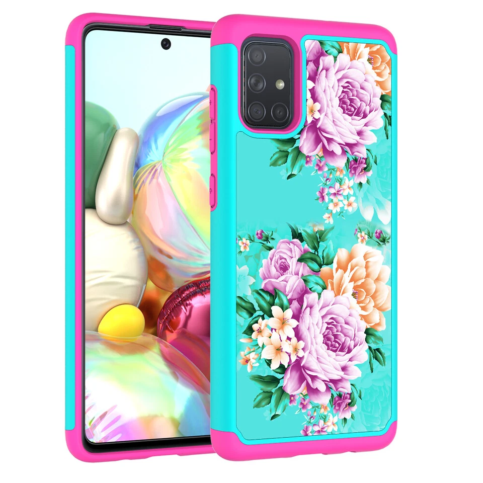 For Samsung Galaxy A71 5G Patterned Hybrid Shockproof Case Cover - Image 2 of 4