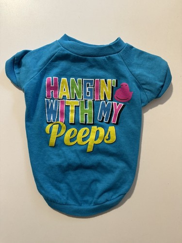 Peeps Dog Shirt Medium Hangin’ With My Peeps