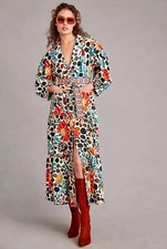 NWT Anthropologie Farm Rio Canvas Mushroom Forest Coat Dress Size XL