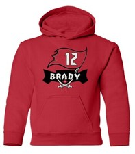 Tom Brady Tampa Bay Buccaneers Bucs TB12 Youth Hooded Sweatshirt