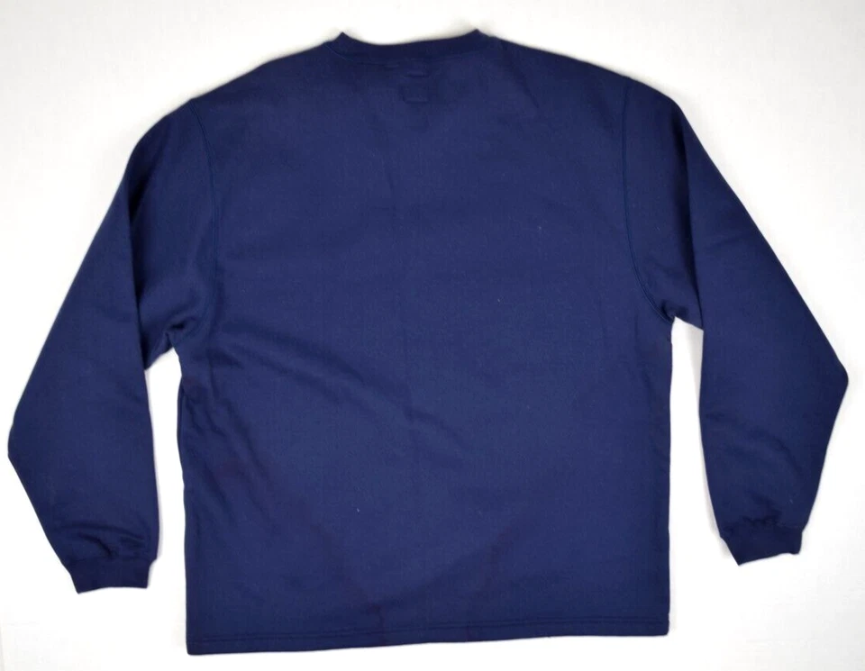 Vintage Sweatshirt Mossimo Size L 80s 90s Unique Color Pop Patch V Collar NWT - Image 4 of 4