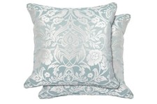 Cushion Covers Throw Luxurious Jacquard Sofa Pillow Cases - 17"x17" Inch Eden