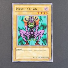 Yugioh TCG Card - 2x Mystic Clown - SDK-018 - Unlimited - MP - Vintage Common