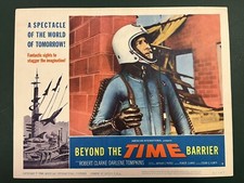 1960 Beyond The Time Barrier Sci-Fi carte originale lobby #7 science-fiction Robert Clarke