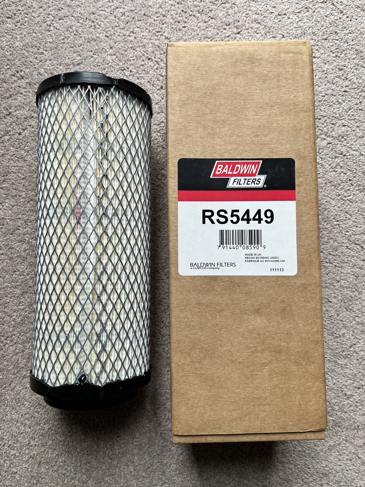 Baldwin Filters RS5449 Air Filter. New. Free P&P