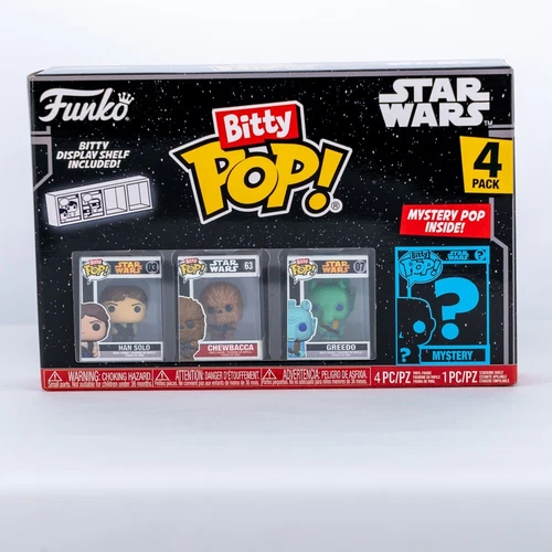 Funko Bitty Pop Star Wars Han Solo / Chewbacca / Greedo 4 Pack Vinyl Figures