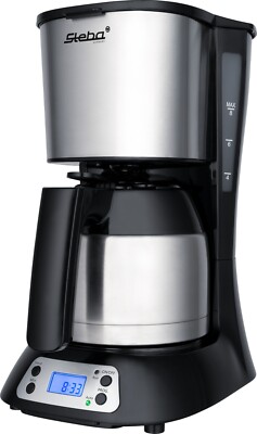 Steba KM F3 Thermo Kaffeemaschine mit Thermokanne & Dauerfilter, 8 Tassen