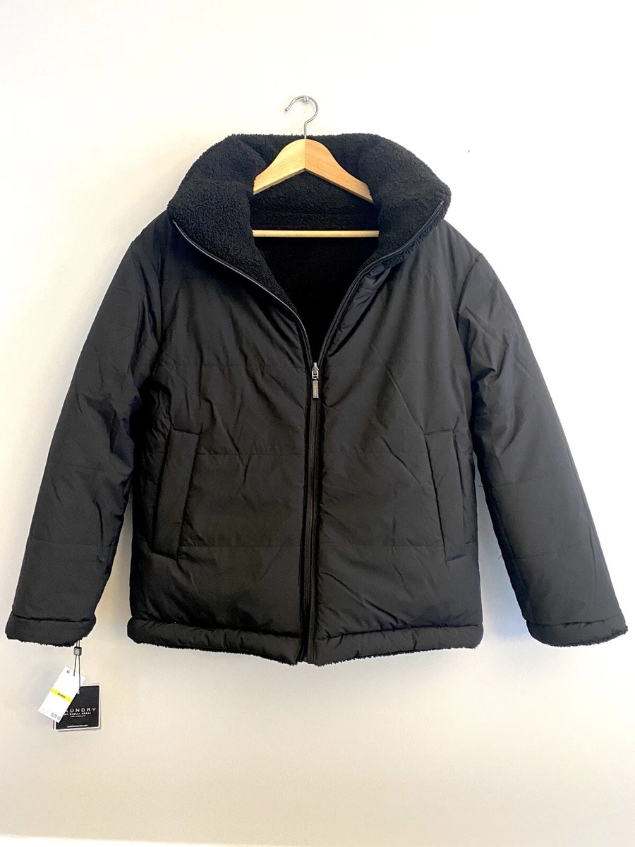 Laundry reversible faux cheap fur coat